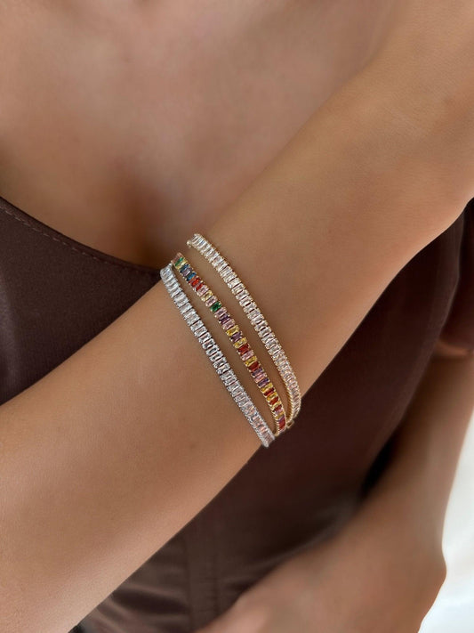 Aurora Baguette Armband | 18K vergoldet - SAFIA